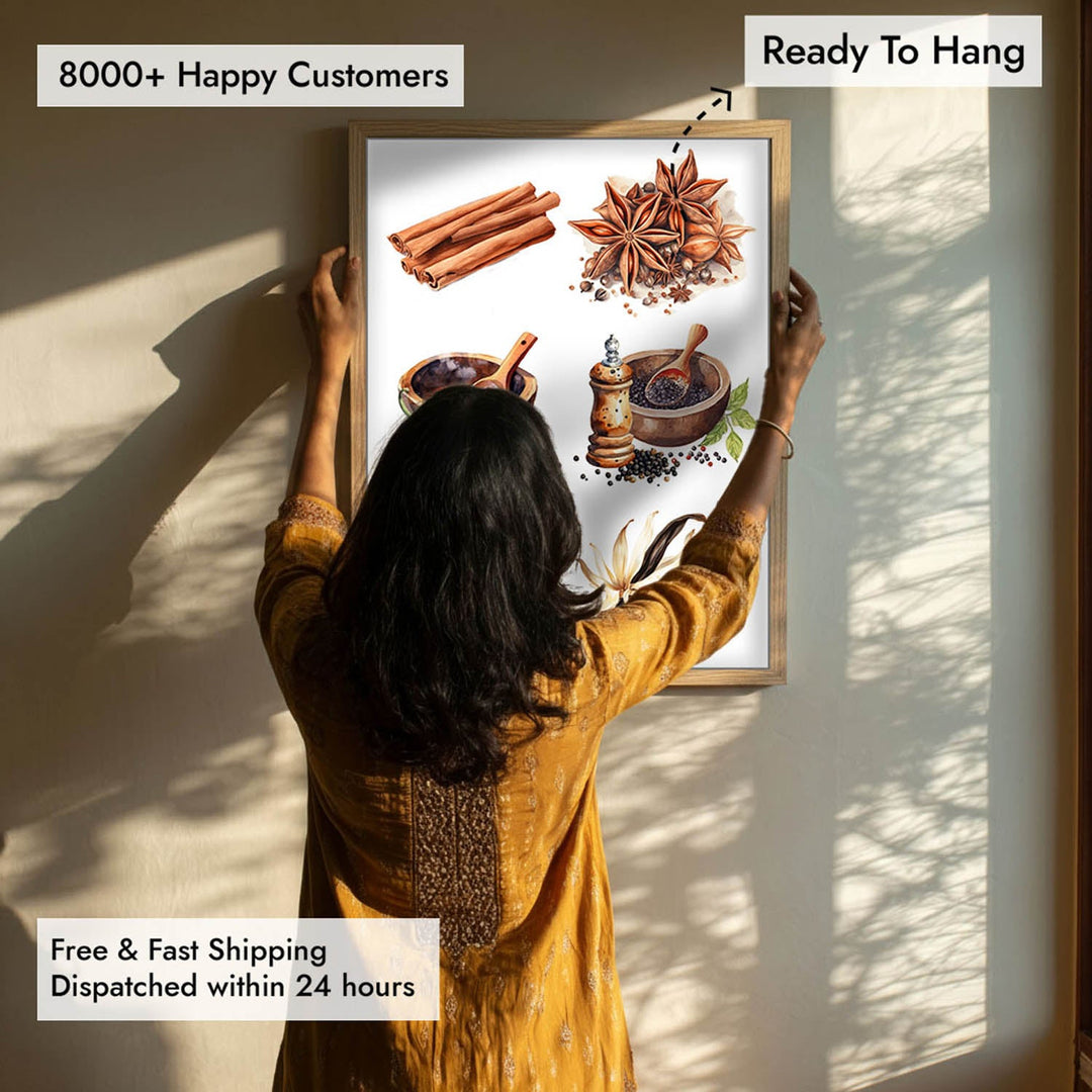 The spice story Kitchen wall art
