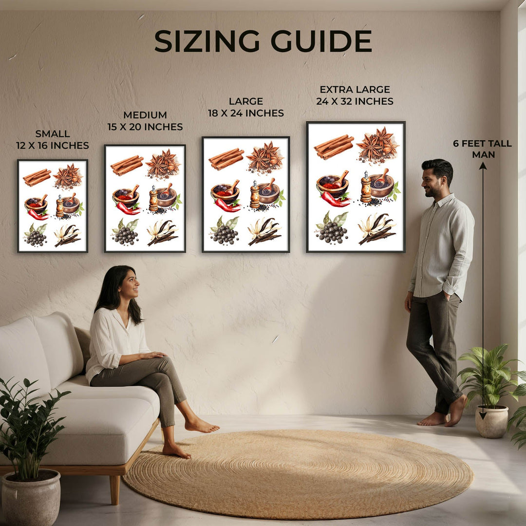The spice story Kitchen wall art