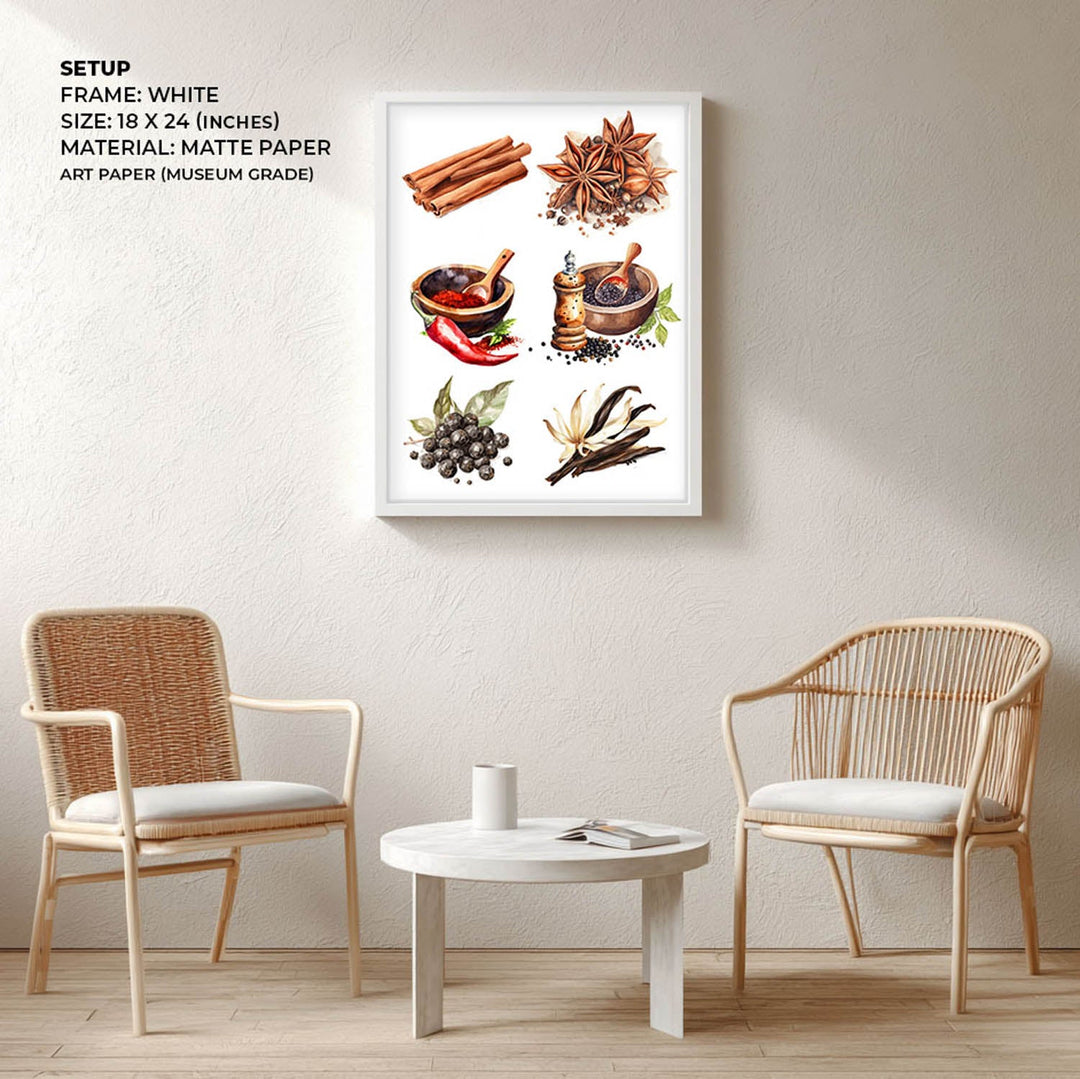 The spice story Kitchen wall art