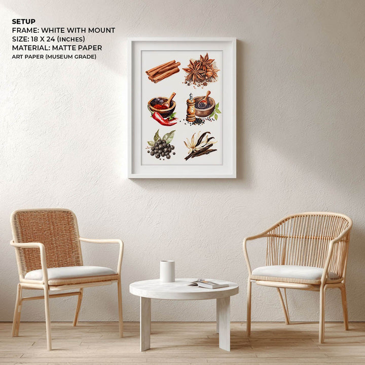 The spice story Kitchen wall art