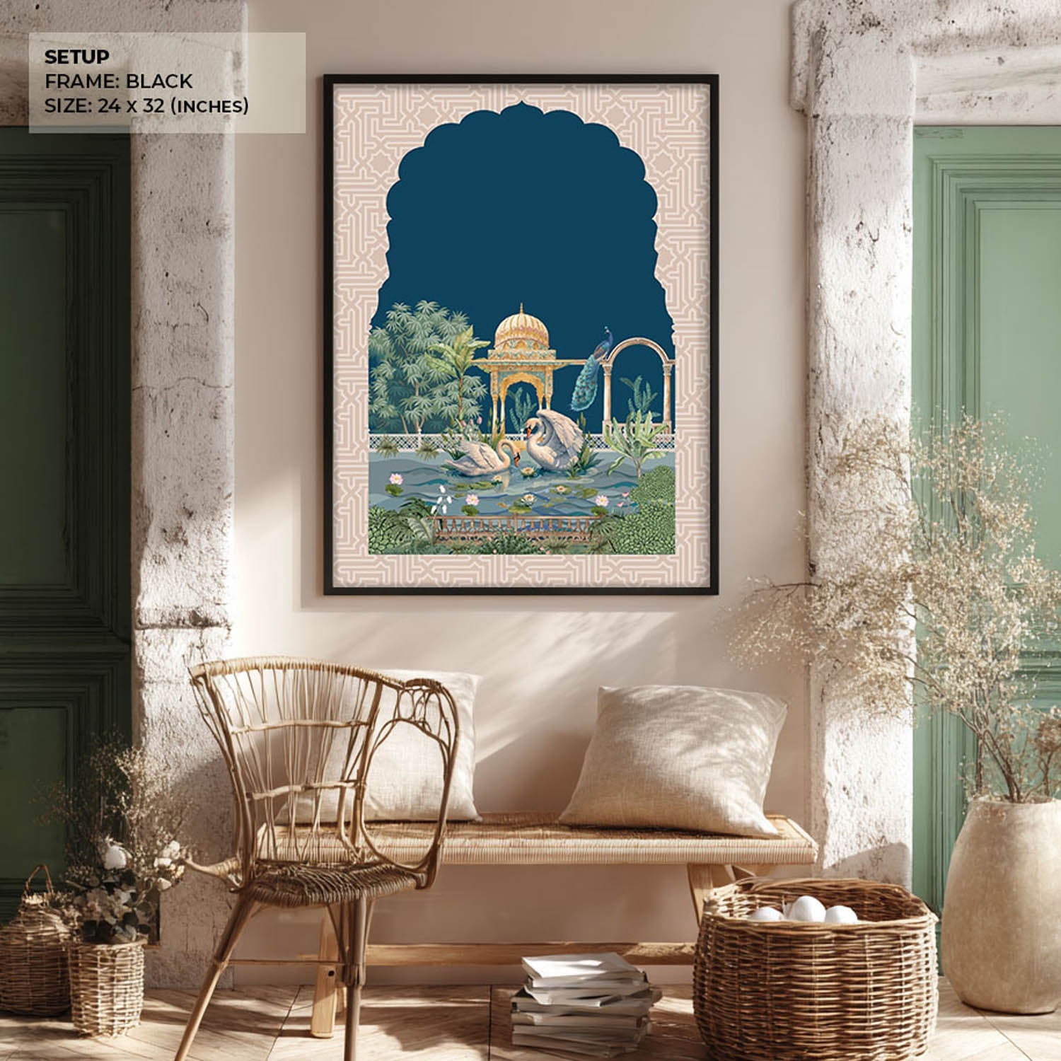 dance-of-swans-mughal-art