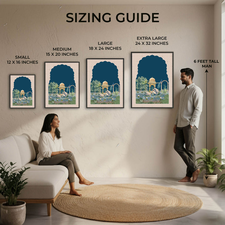 Dance of Swans - Mughal Art