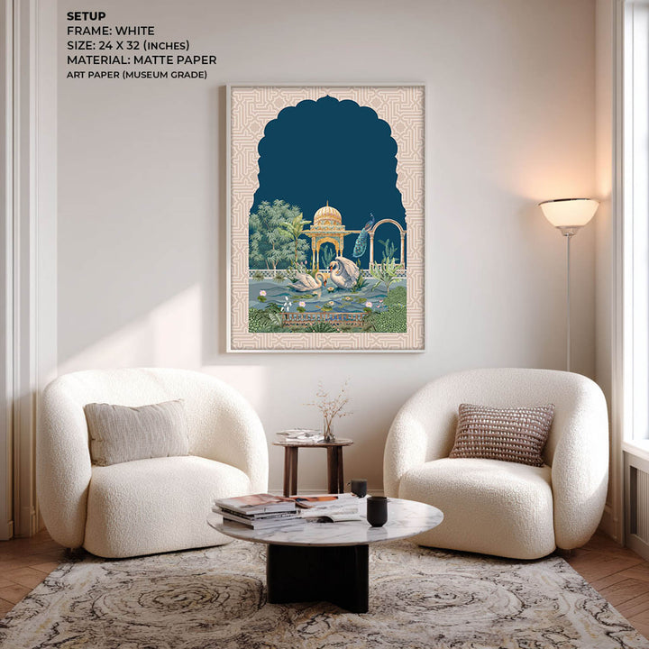 Dance of Swans - Mughal Art