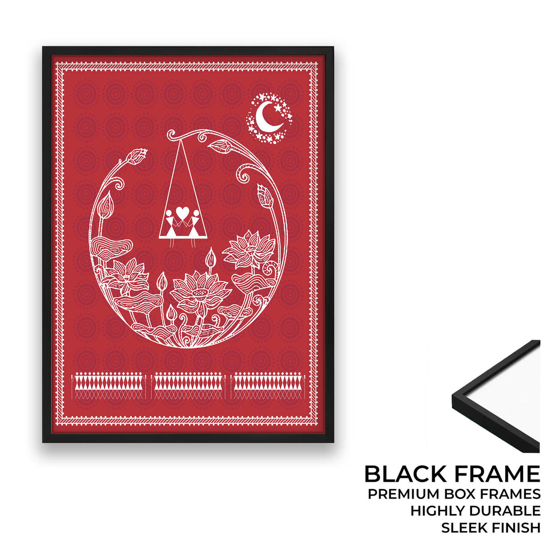 Harmonious Love - Warli Art