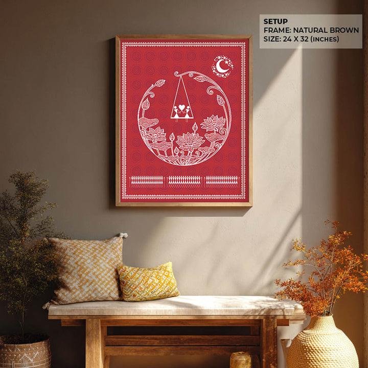 Harmonious Love - Warli Art