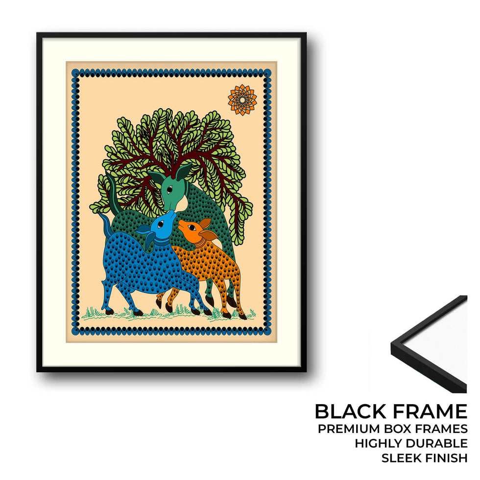 Holy Cows - Madhubani Art