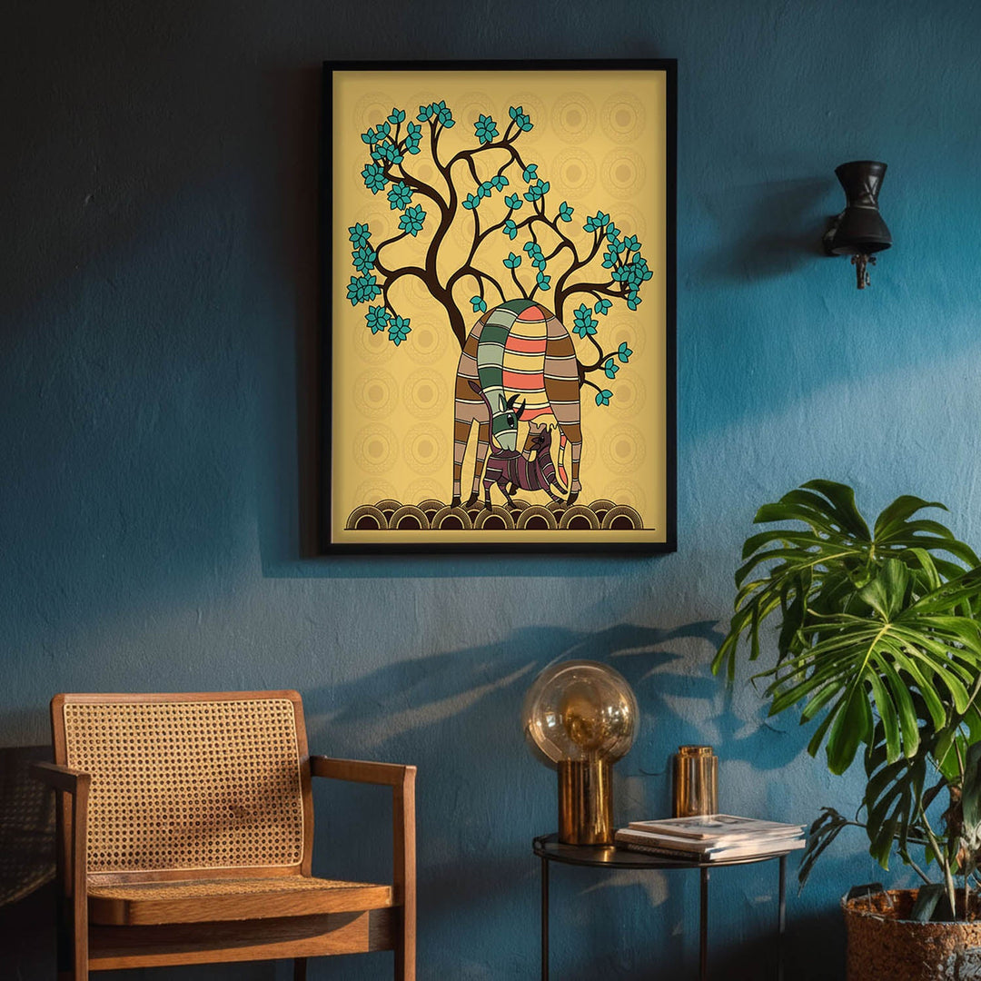 mother-fawn-gond-art