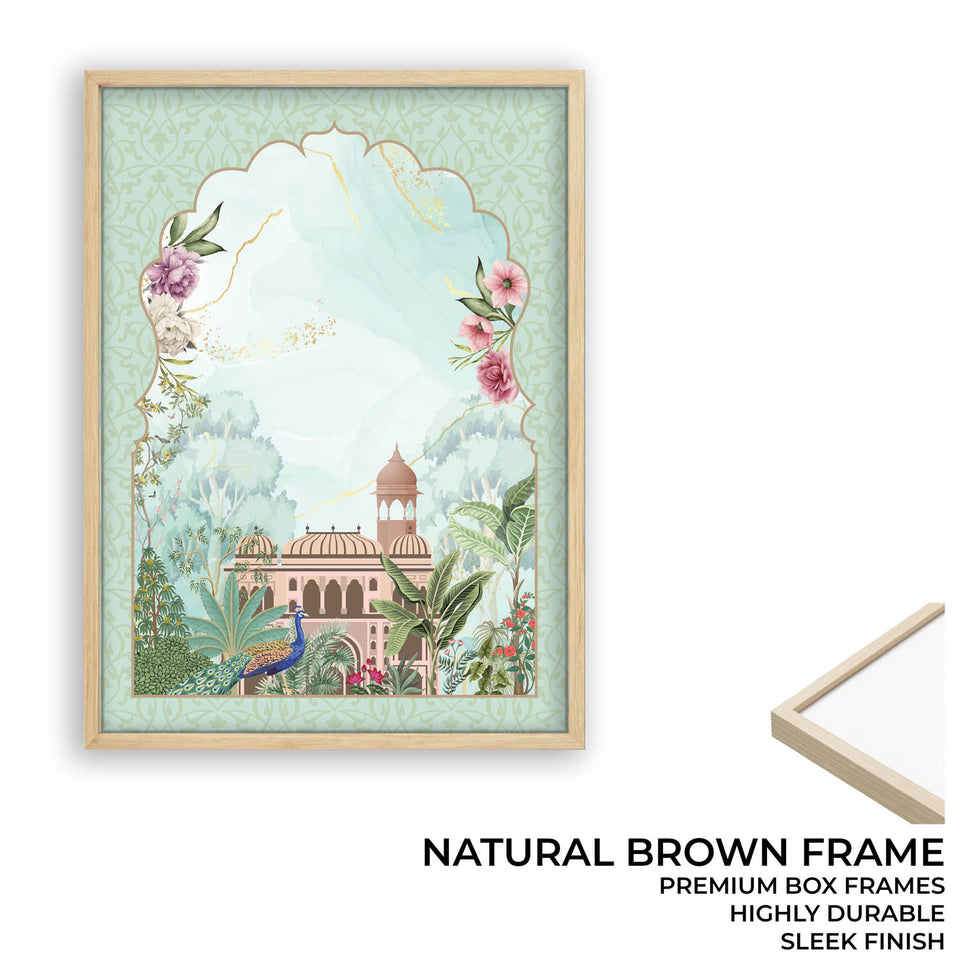 Mughal Landscape - Jharokha Art