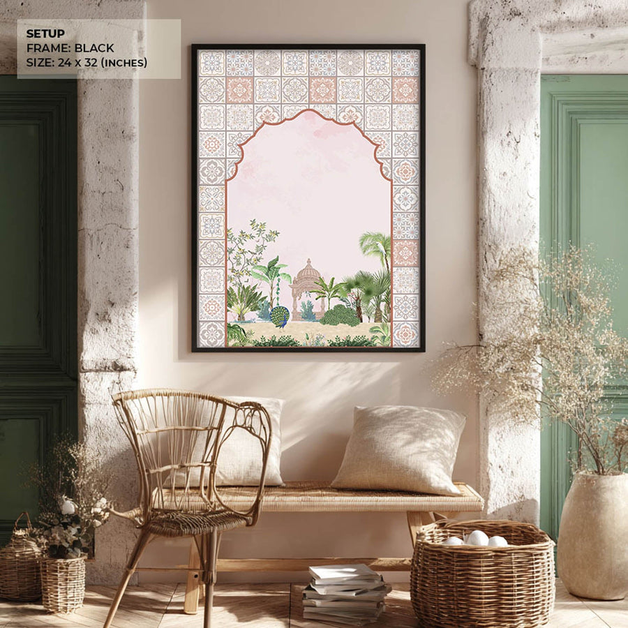 peacock-in-garden-jharokha-art