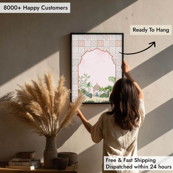 Peacock In Garden - Jharokha Art