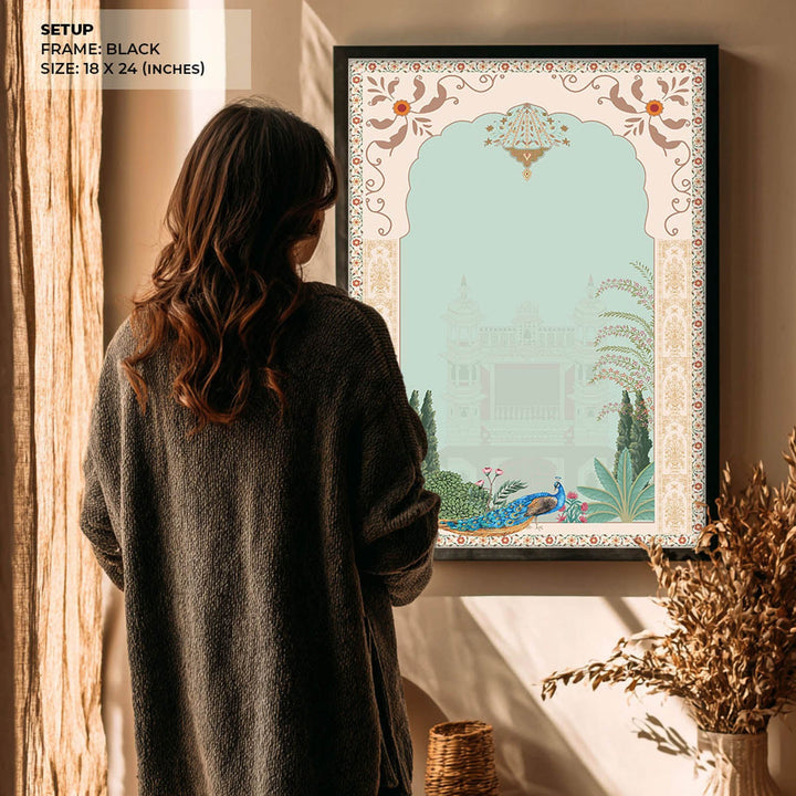 peacock-in-mughal-garden-mughal-art