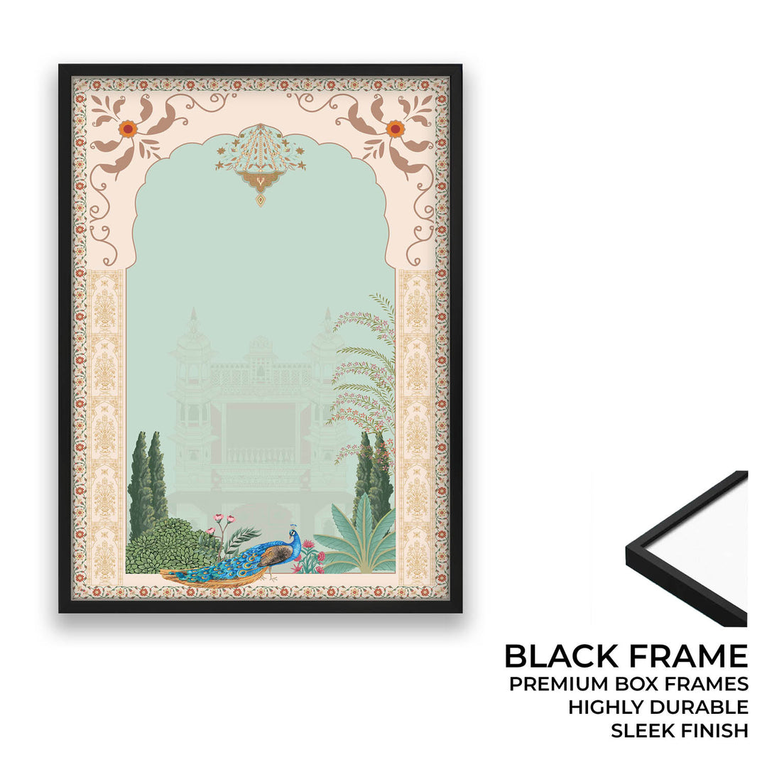 Peacock In Mughal Garden - Mughal Art