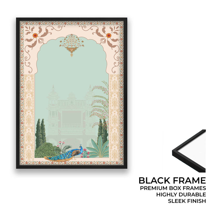 Peacock In Mughal Garden - Mughal Art