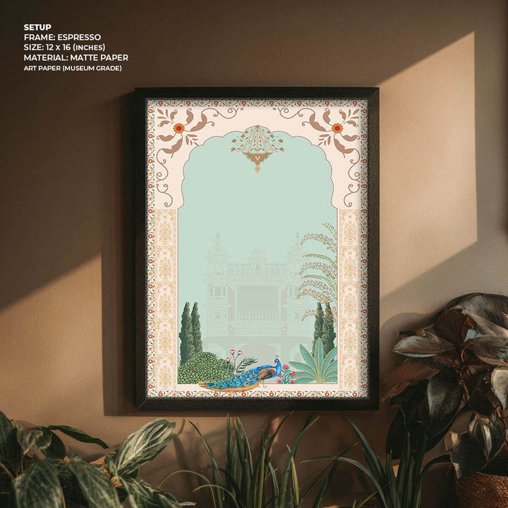 Peacock In Mughal Garden - Mughal Art