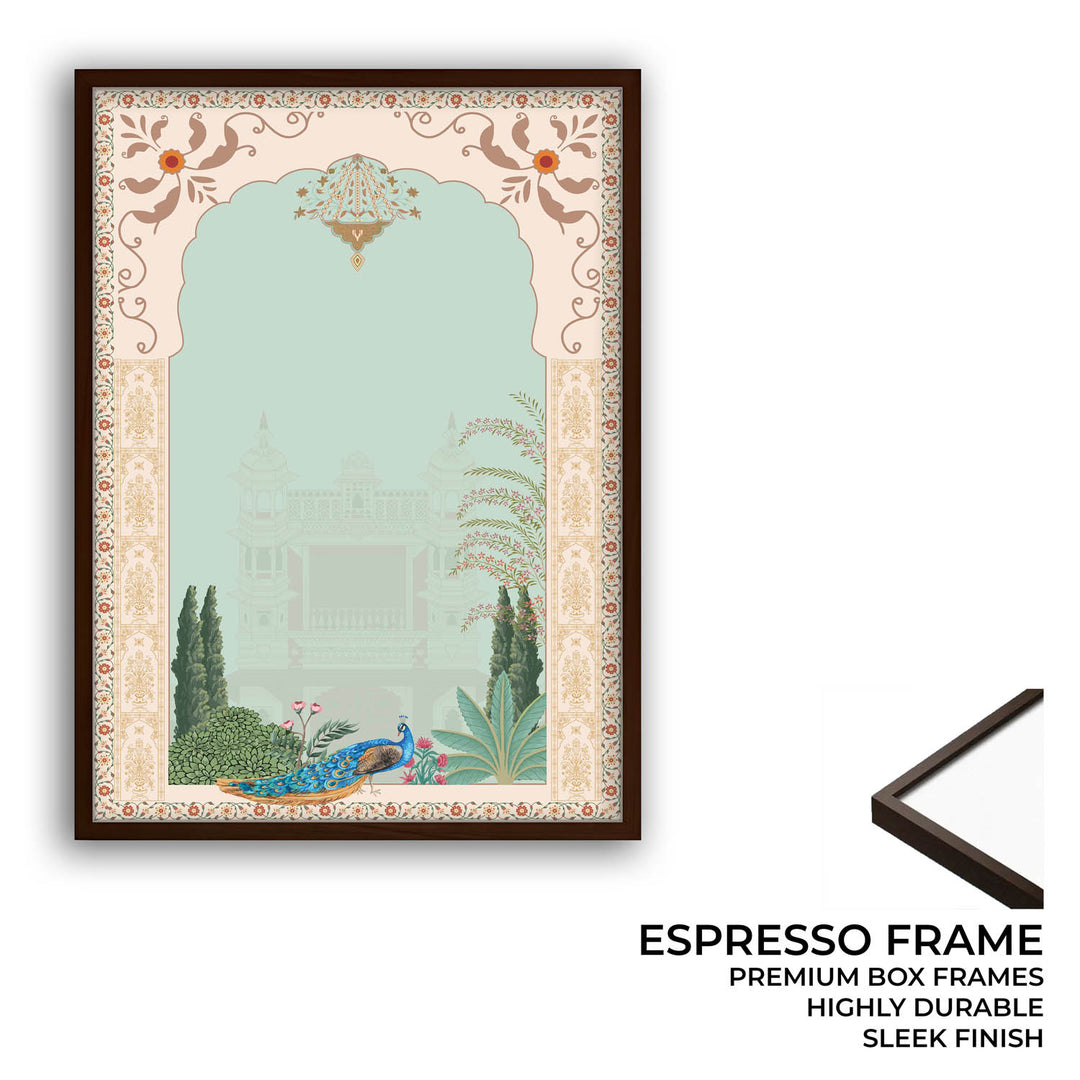 Peacock In Mughal Garden - Mughal Art