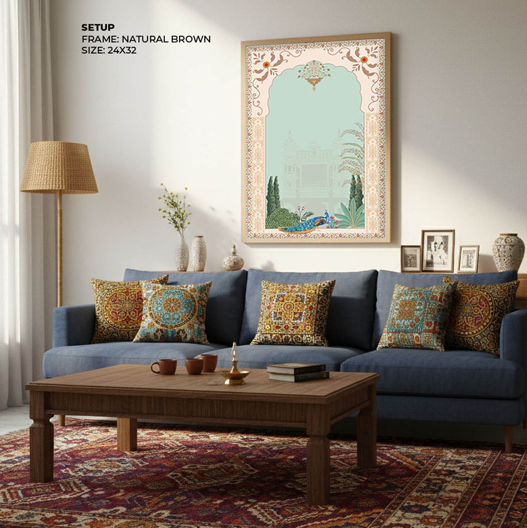 Peacock In Mughal Garden - Mughal Art