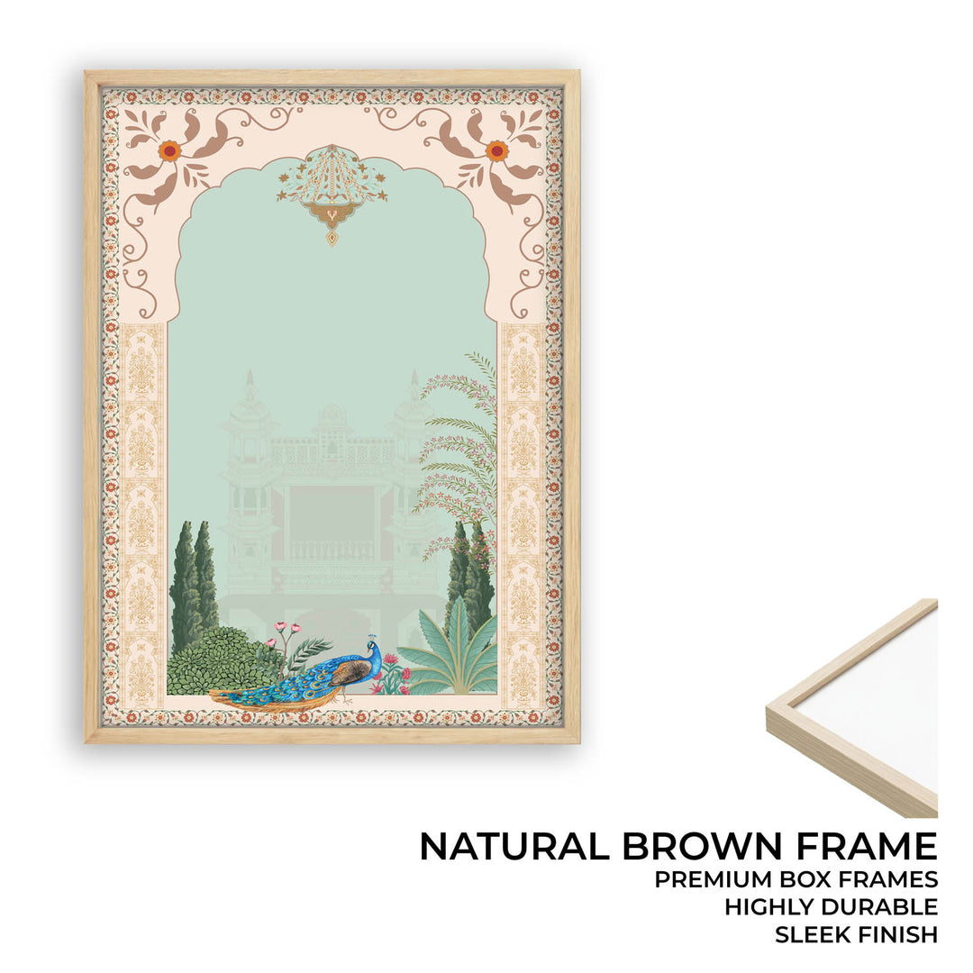 Peacock In Mughal Garden - Mughal Art