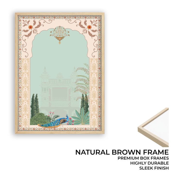 Peacock In Mughal Garden - Mughal Art