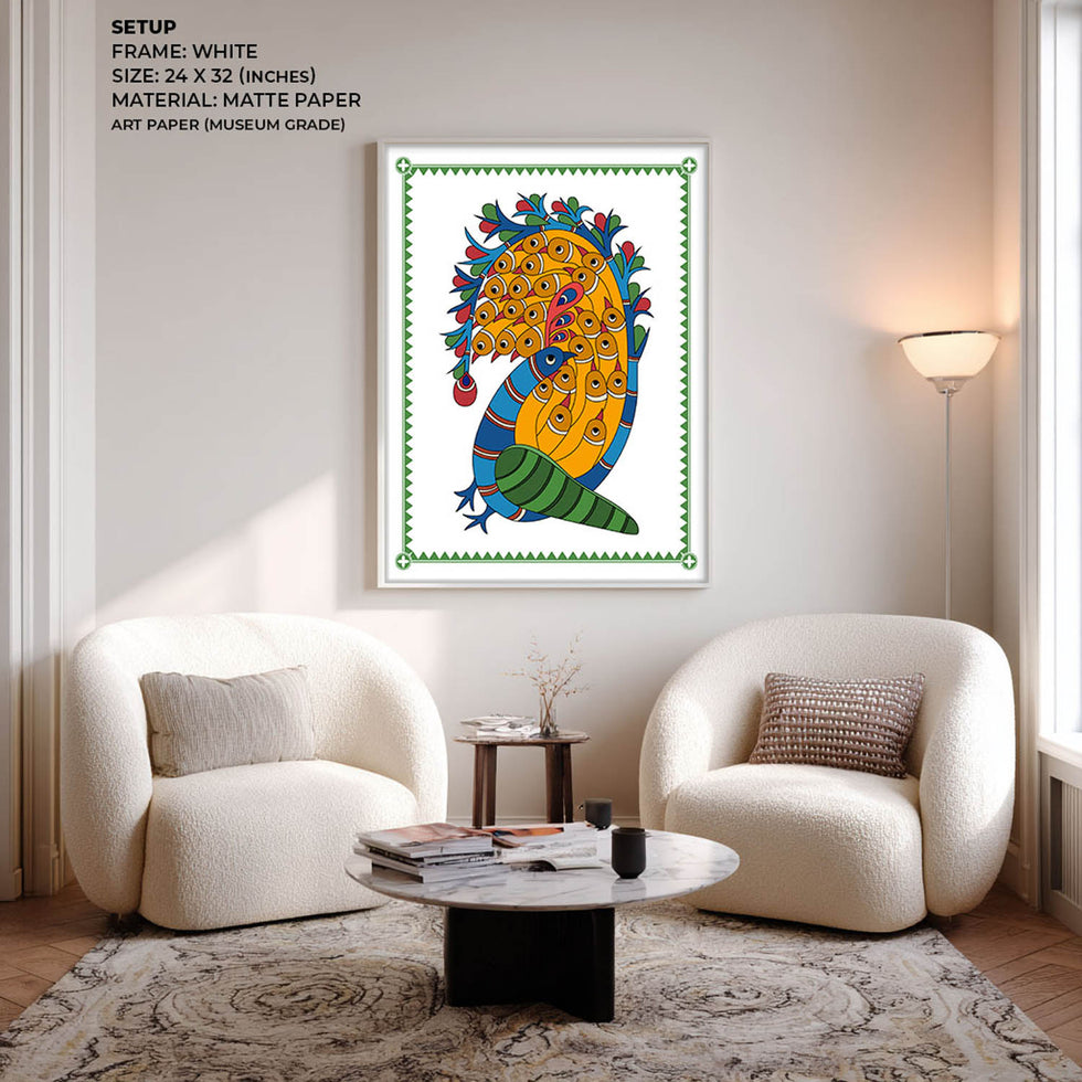 Peacocks - Madhubani Art