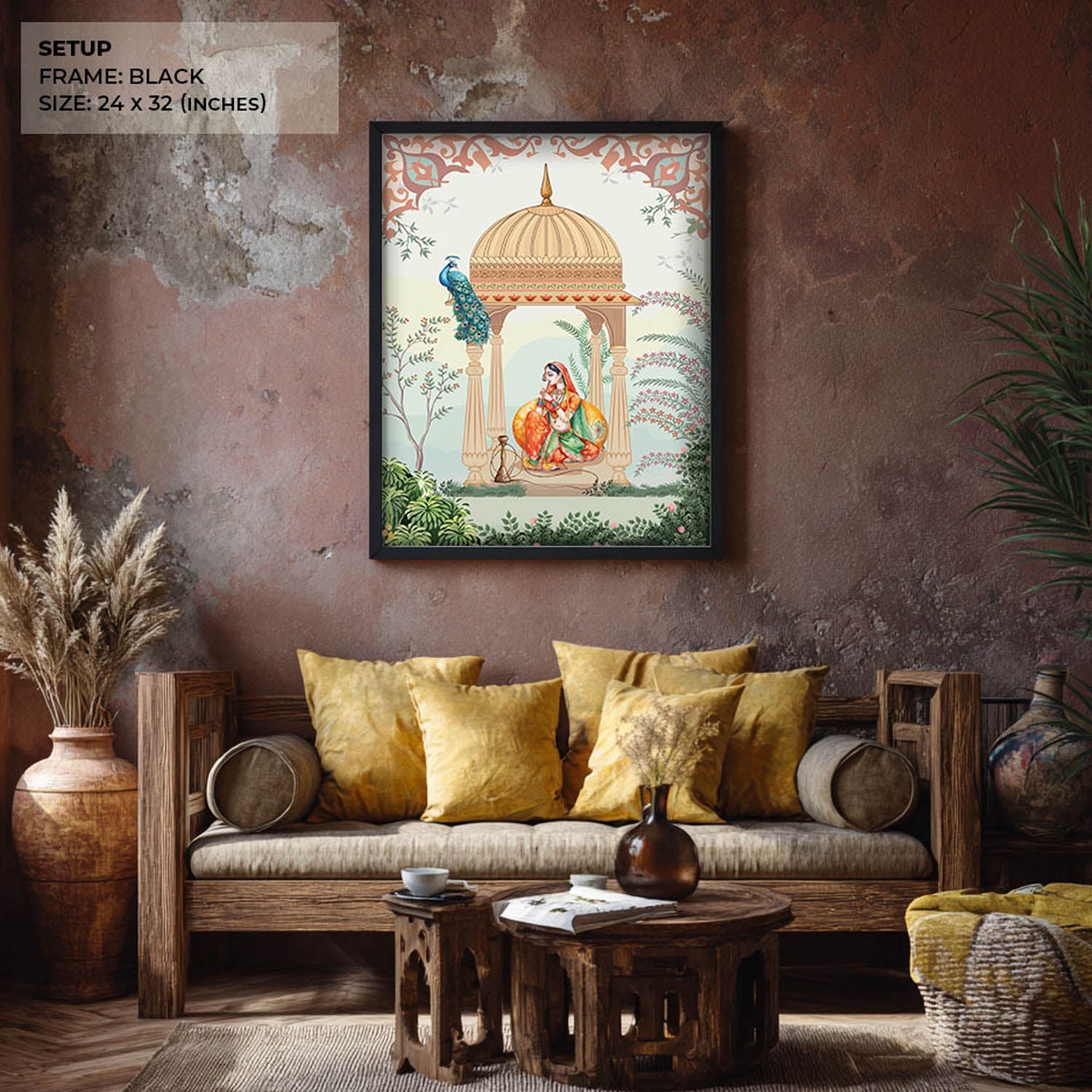 queen-peacock-mughal-art