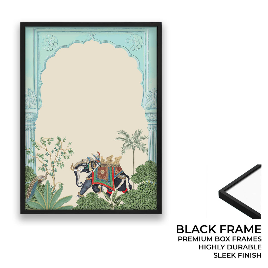 Traditional Indian Elephant - Jharokha Art