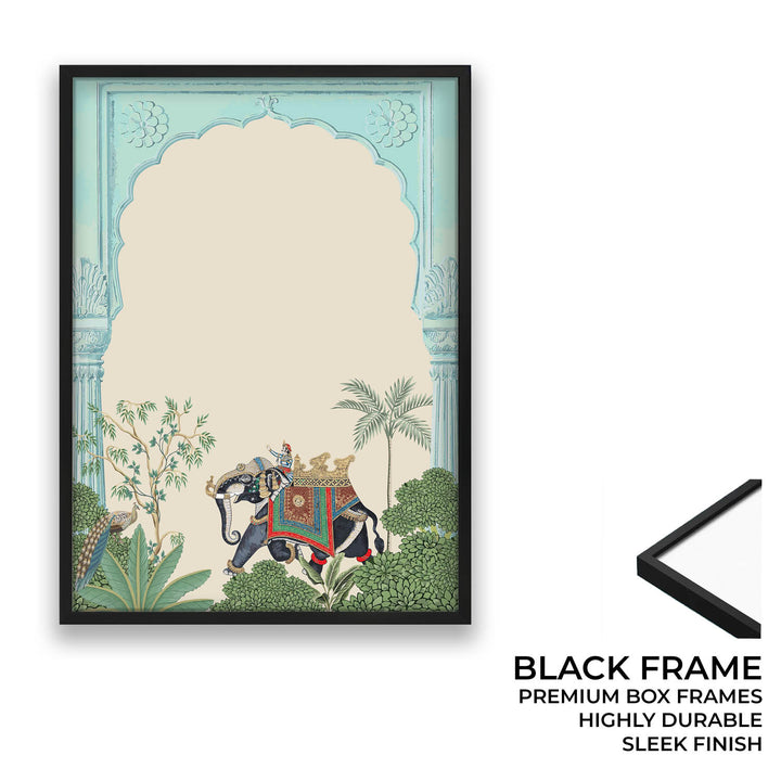 Traditional Indian Elephant - Jharokha Art