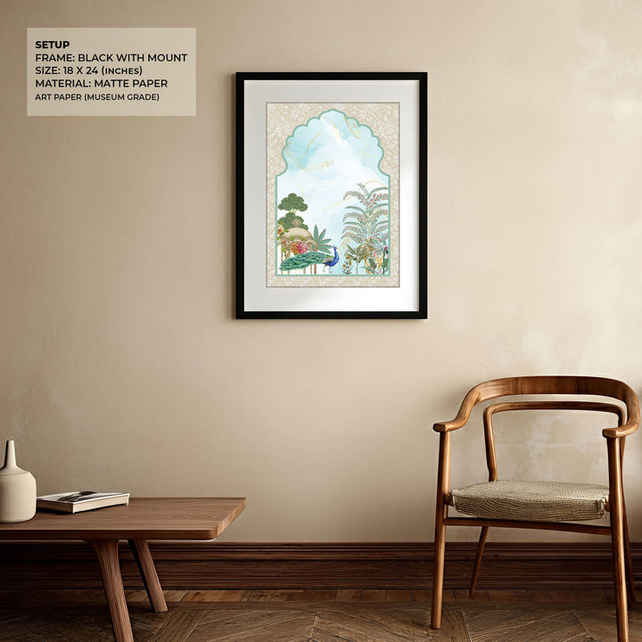 Traditional Mughal Garden - Jharokha Art