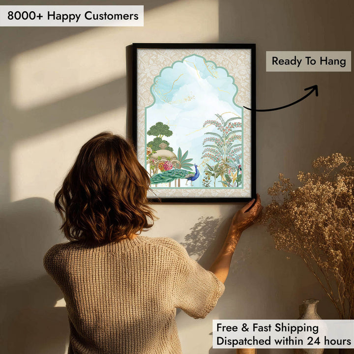 Traditional Mughal Garden - Jharokha Art