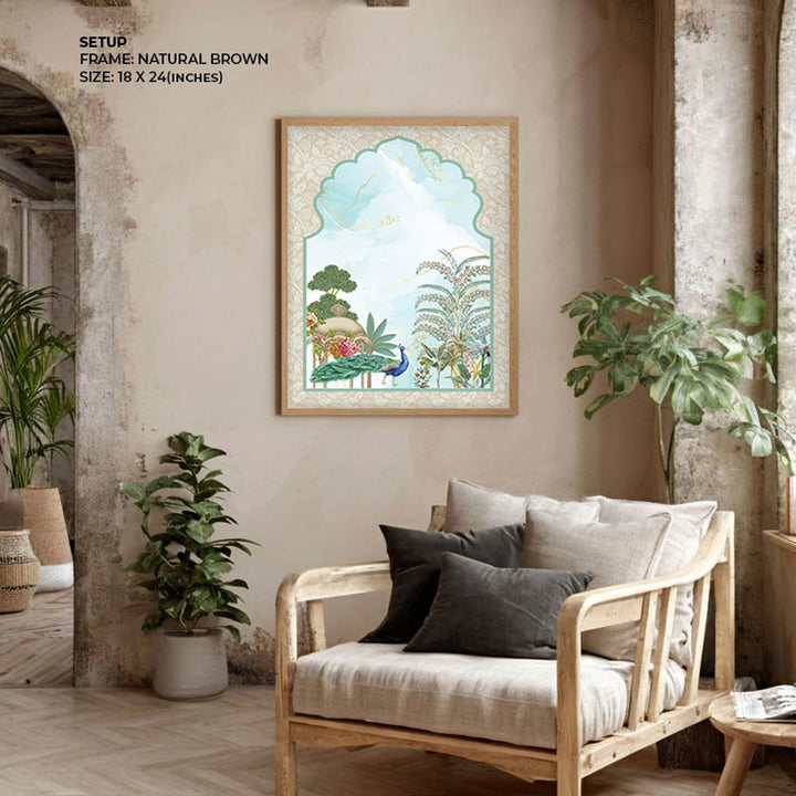 Traditional Mughal Garden - Jharokha Art