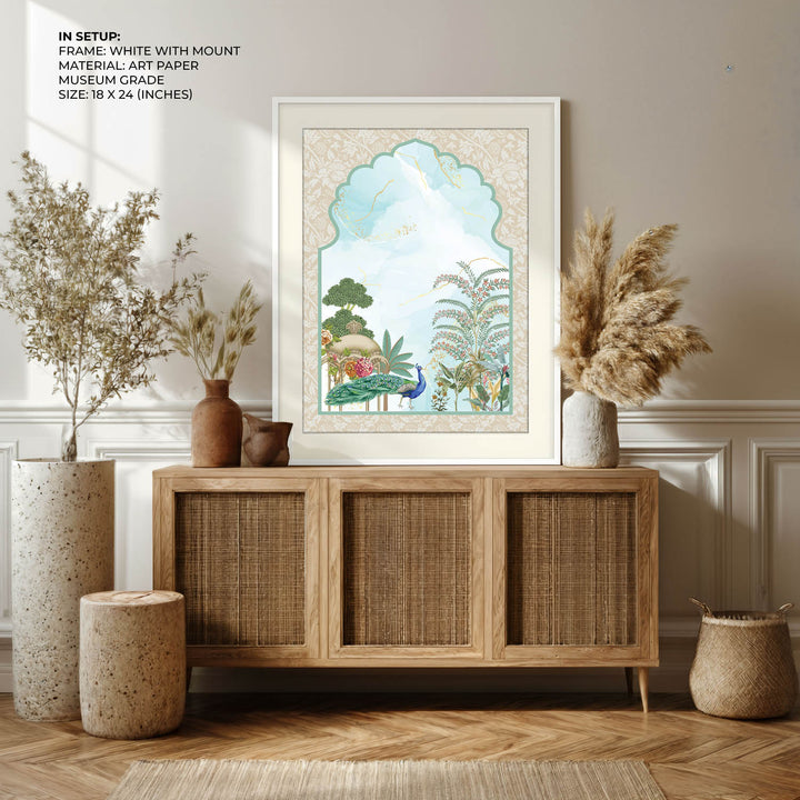 Traditional Mughal Garden - Jharokha Art