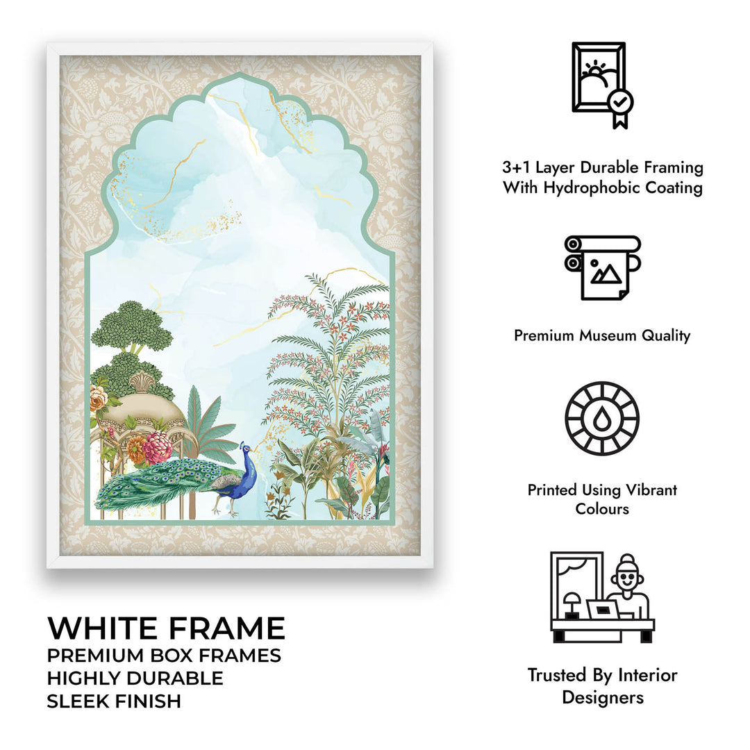 Traditional Mughal Garden - Jharokha Art