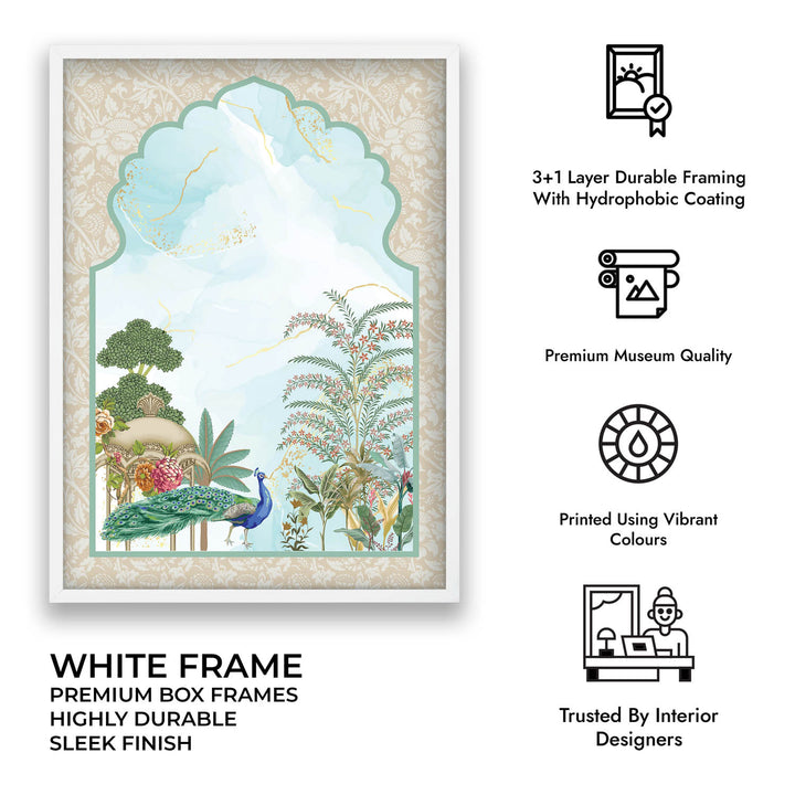 Traditional Mughal Garden - Jharokha Art