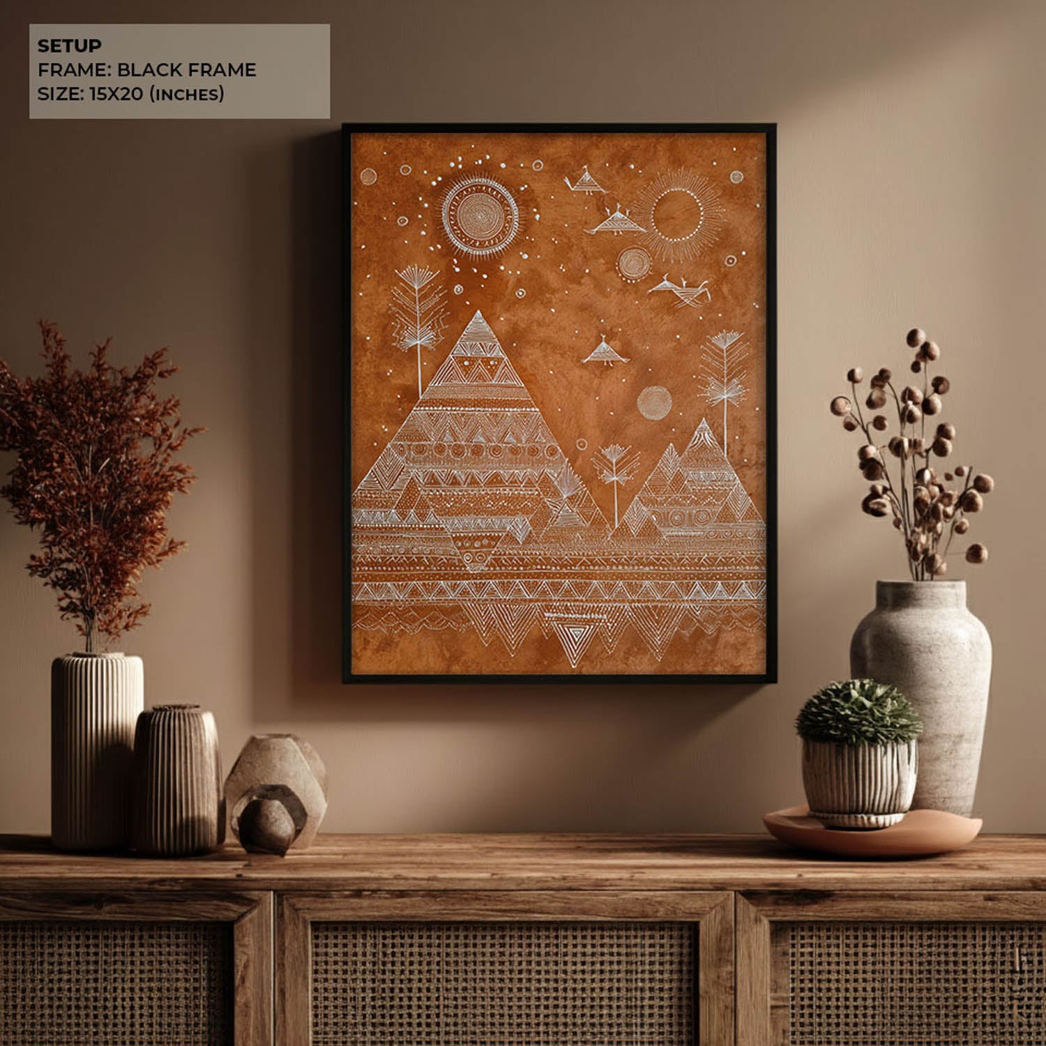 Tribal Night Landscape