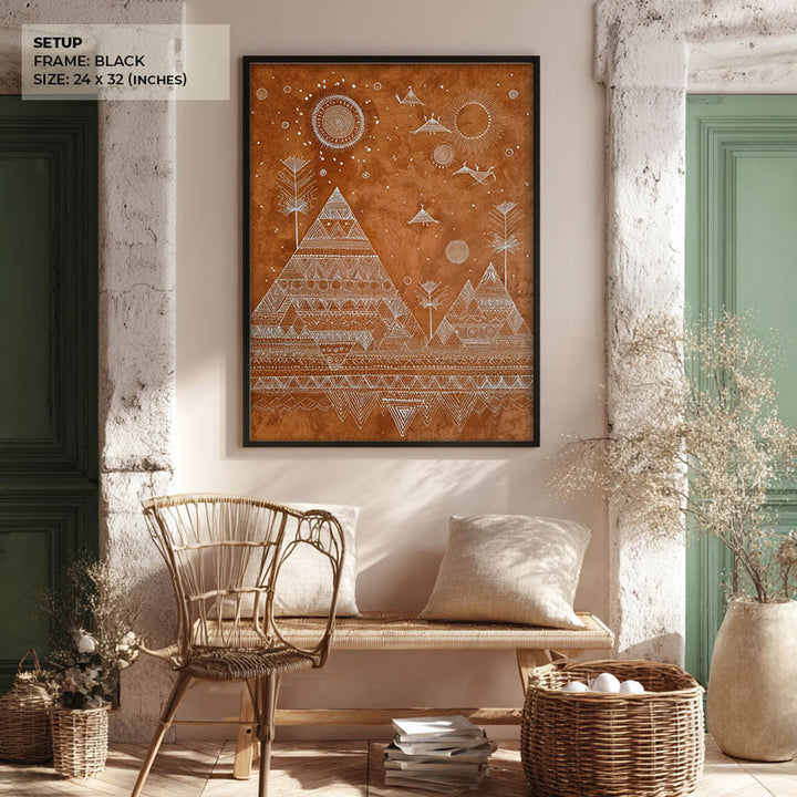 Tribal Night Landscape