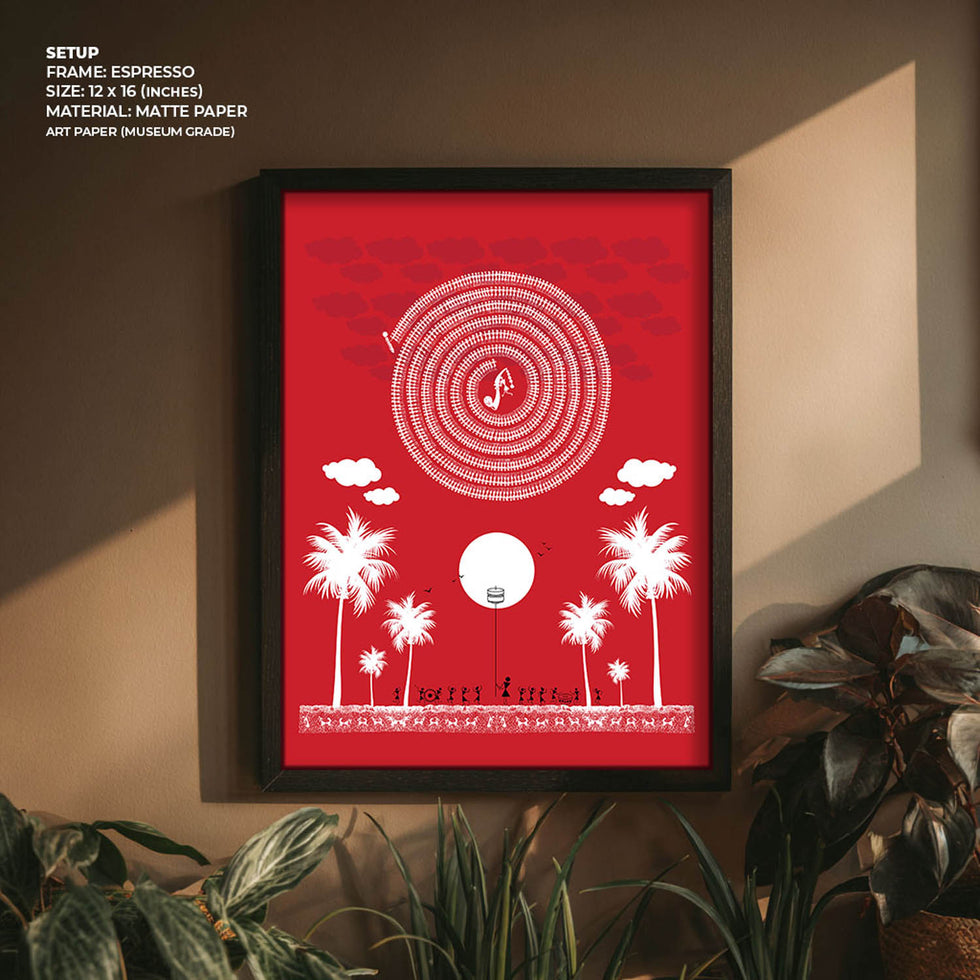 Village Celebration - Warli Art