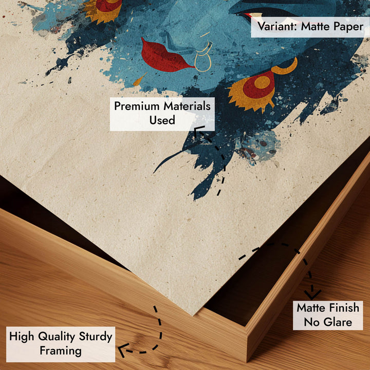 Kali Devi Painting – Fierce Goddess Wall Art