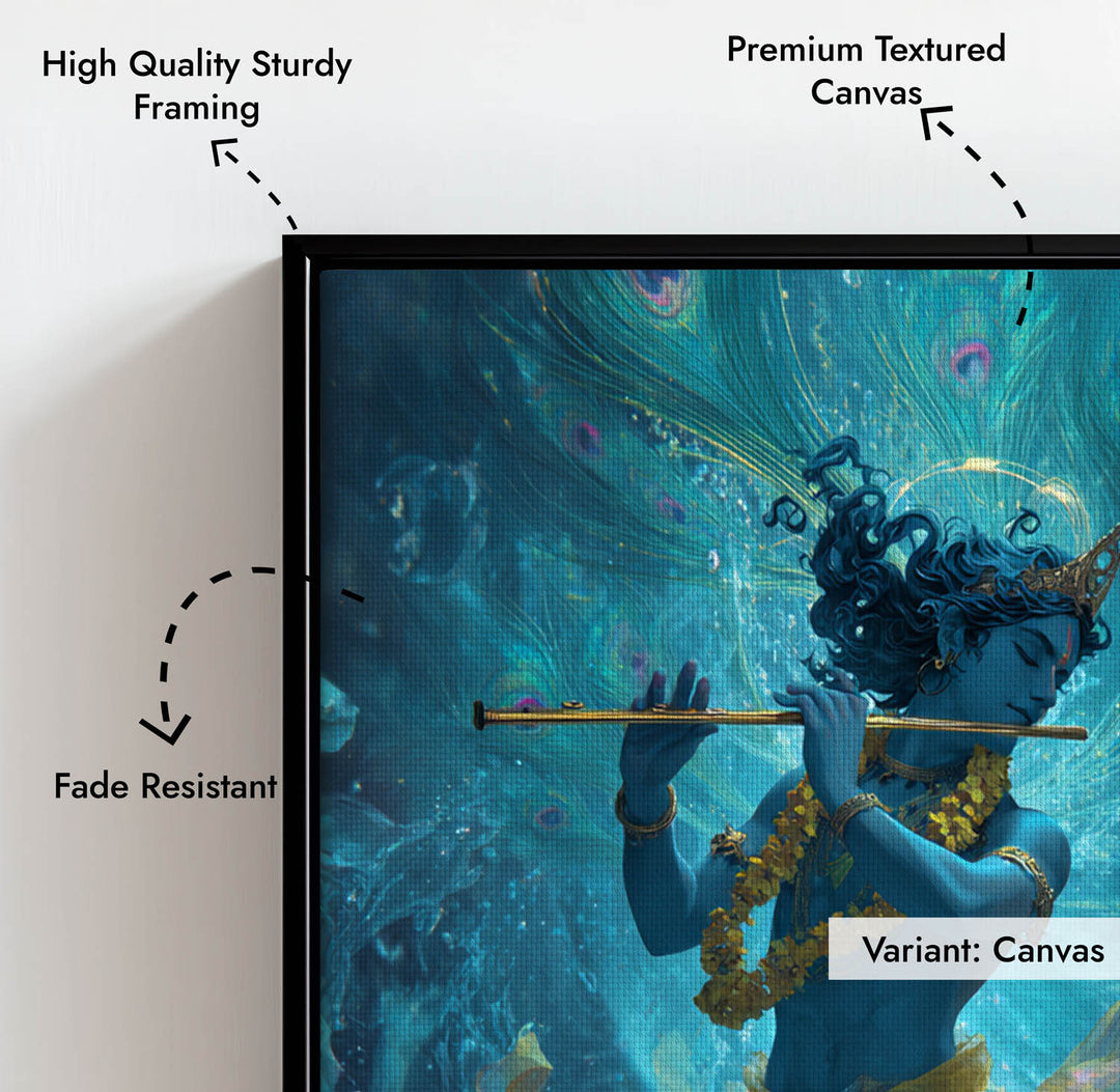 Krishn Painting – Flute Wall Art