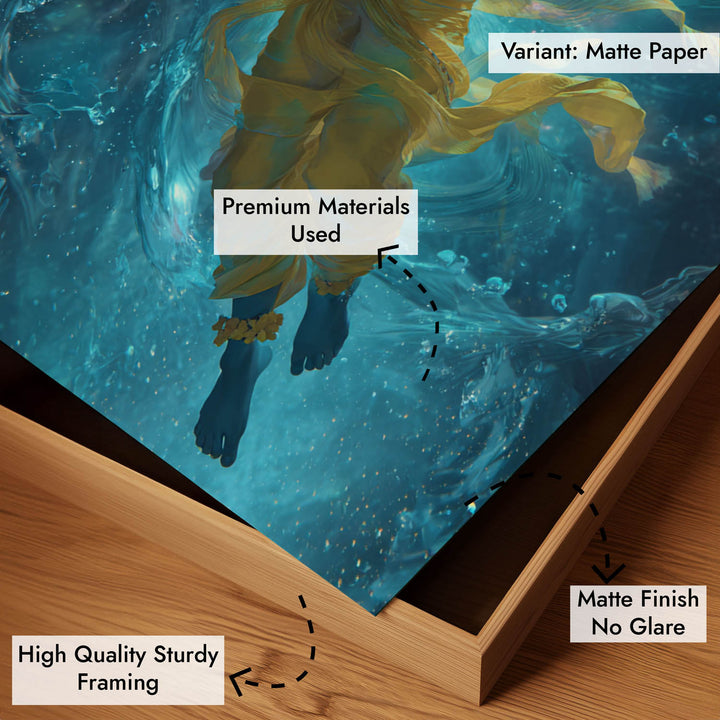 Krishn Painting – Flute Wall Art