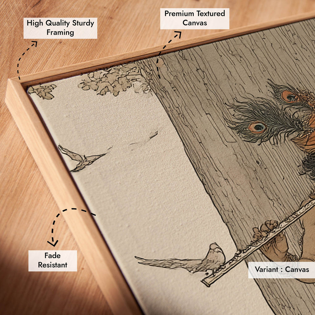 Krishna Flute Vastu Painting – Lord Krishna Wall Art