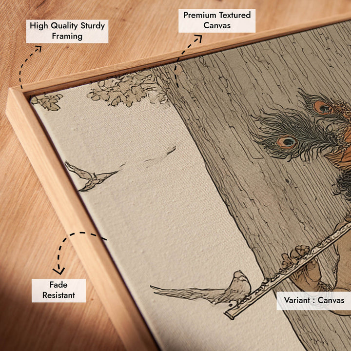 Krishna Flute Vastu Painting – Lord Krishna Wall Art