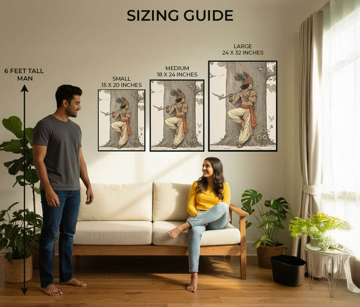 Krishna Flute Vastu Painting – Lord Krishna Wall Art