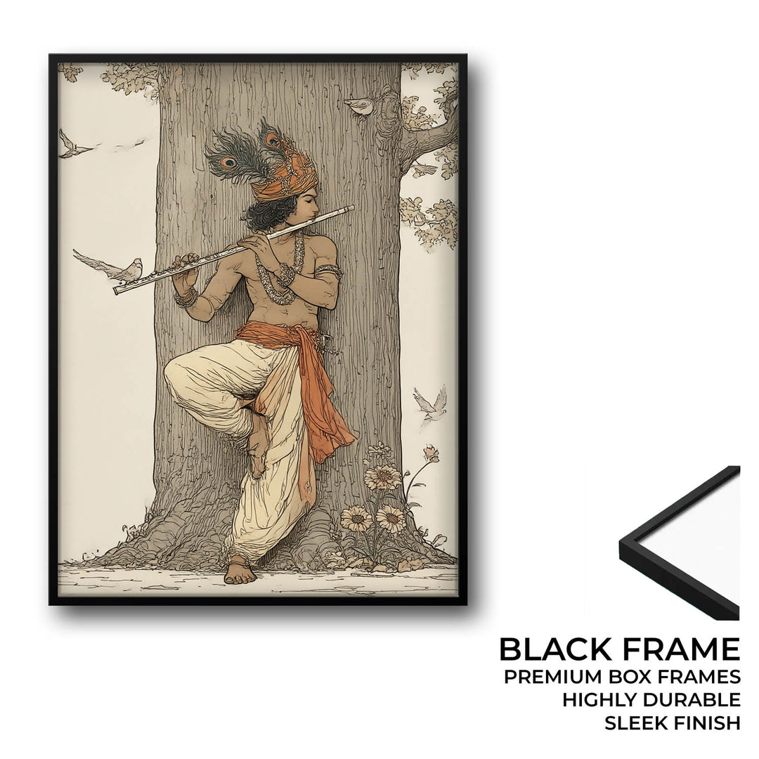 Krishna Flute Vastu Painting – Lord Krishna Wall Art