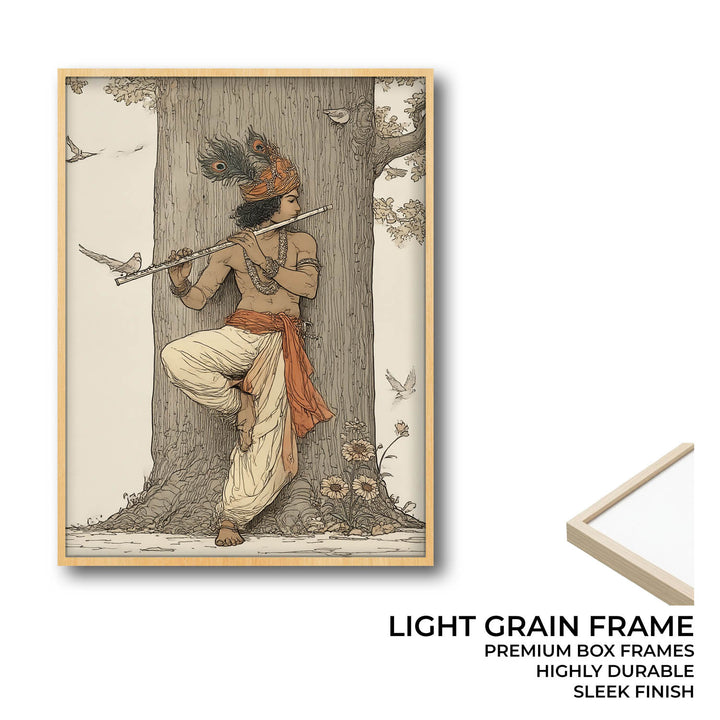 Krishna Flute Vastu Painting – Lord Krishna Wall Art