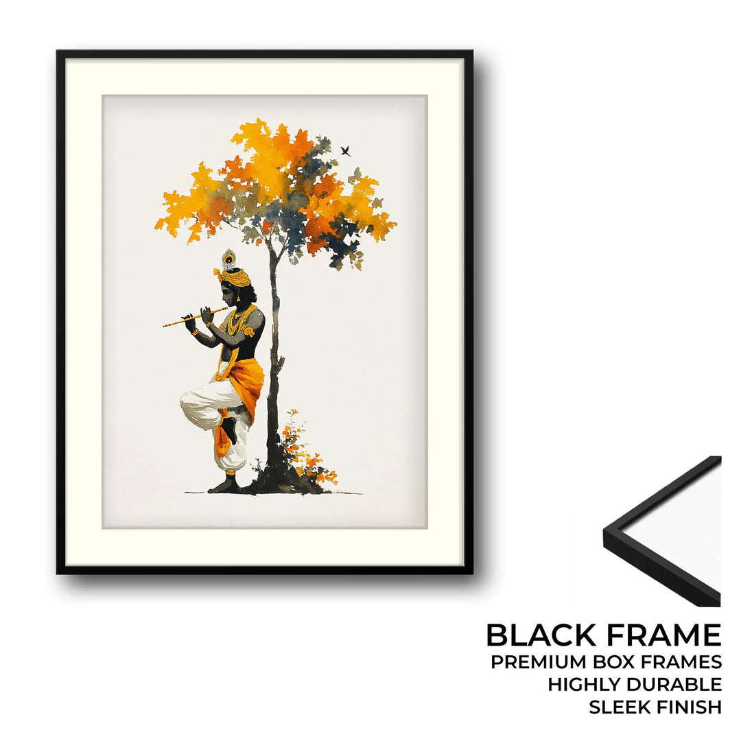 Krishna Under the Tree – Vastu Painting