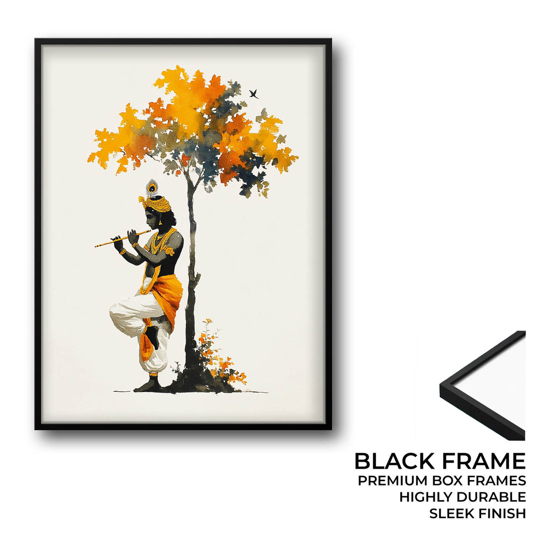 Krishna Under the Tree – Vastu Painting