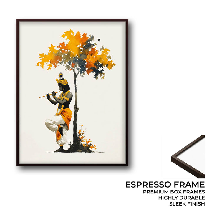 Krishna Under the Tree – Vastu Painting