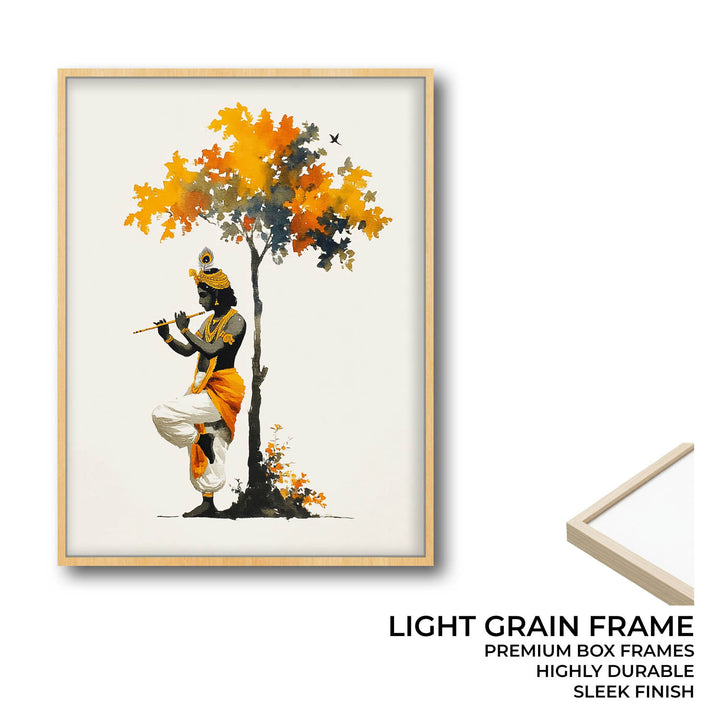 Krishna Under the Tree – Vastu Painting