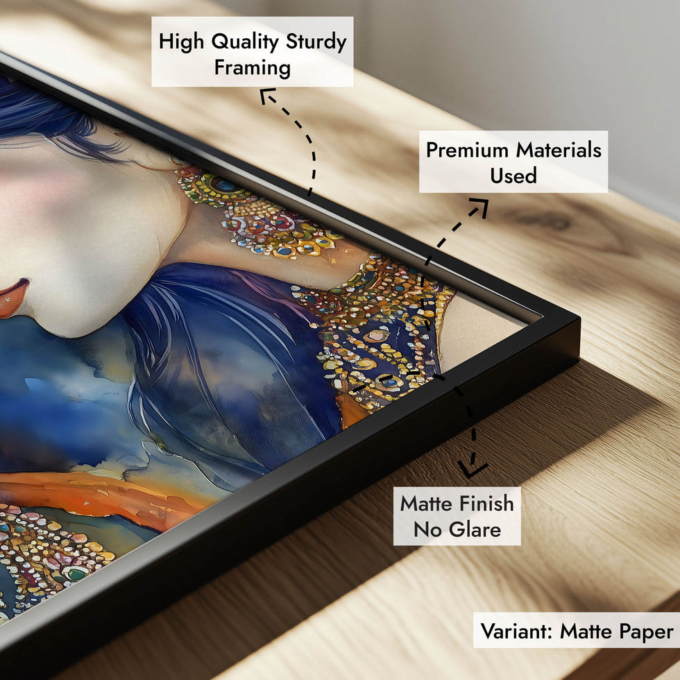 Krishna Radha wall art print