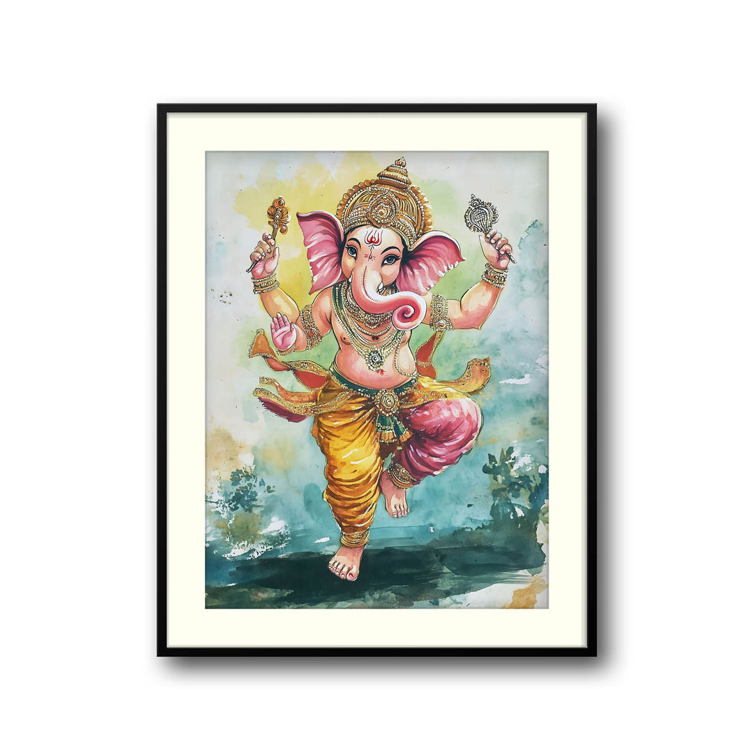 lord-ganesh-dancing-vastu-painting