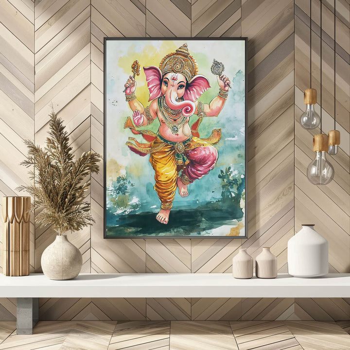lord-ganesh-dancing-vastu-painting